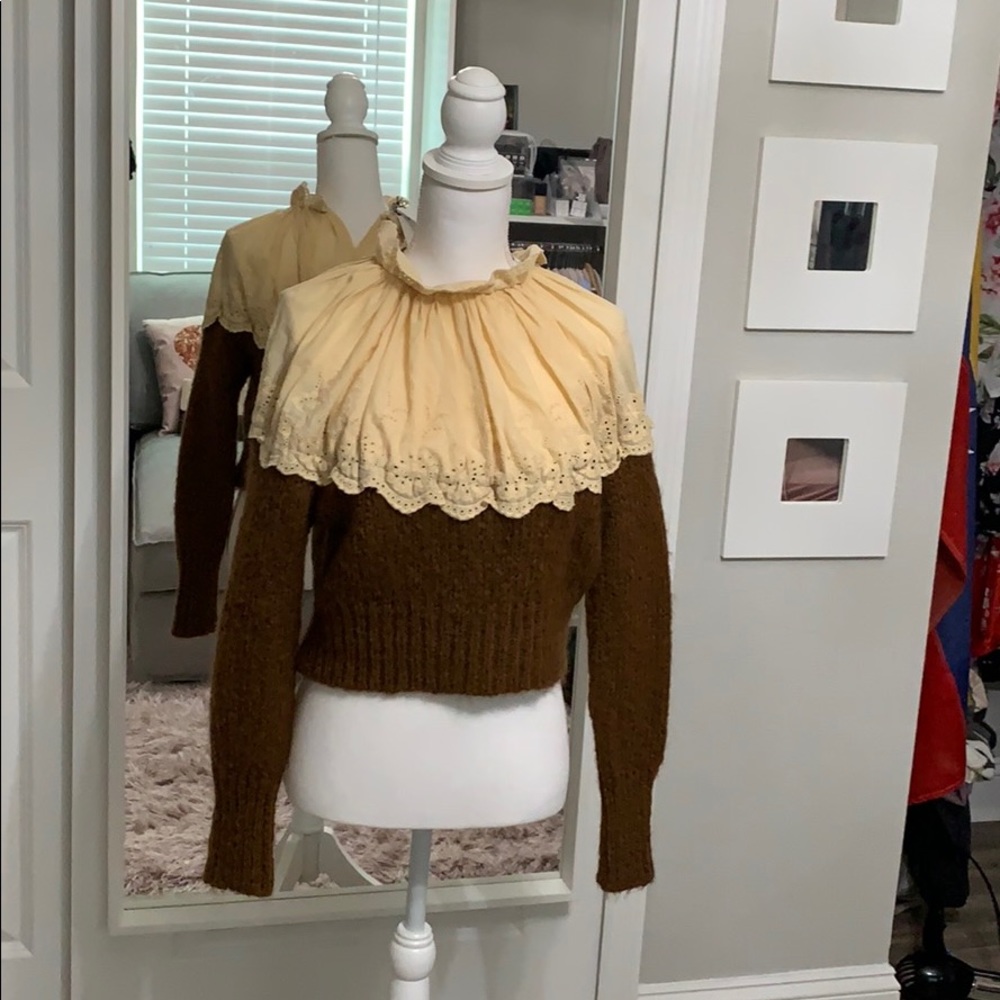 Zara sweater neck details